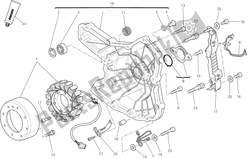Toutes les pièces pour le Générateur du Ducati Monster 795 ABS 2013